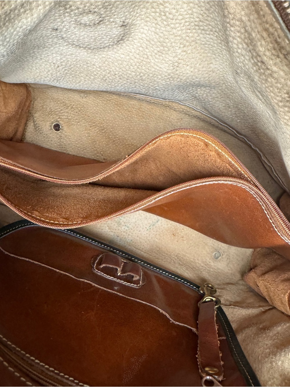 Brahmin 90s Vintage Tuscan Satchel Crossbody - Picture 13 of 15